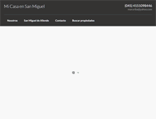 Tablet Screenshot of micasaensanmiguel.com